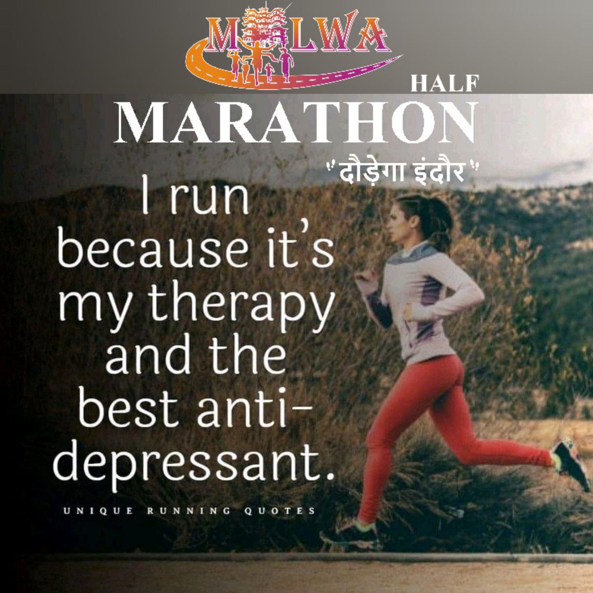 MalwaMarathon's tweet photo. Malwa Marathon #दौड़ेगाइंदौर
Registration open now👇🏻
https://t.co/9mN4Wu59nK
#malwamarathon #indorewillrun #runningindore #stepupindiasports #daudegaindore #runningfit #IfIcanyoutoocan #runningmotivation
#bharatrunners #Indianrunners #lifeisbeautiful #runningmakesmehappy https://t.co/8UUY71kW6D