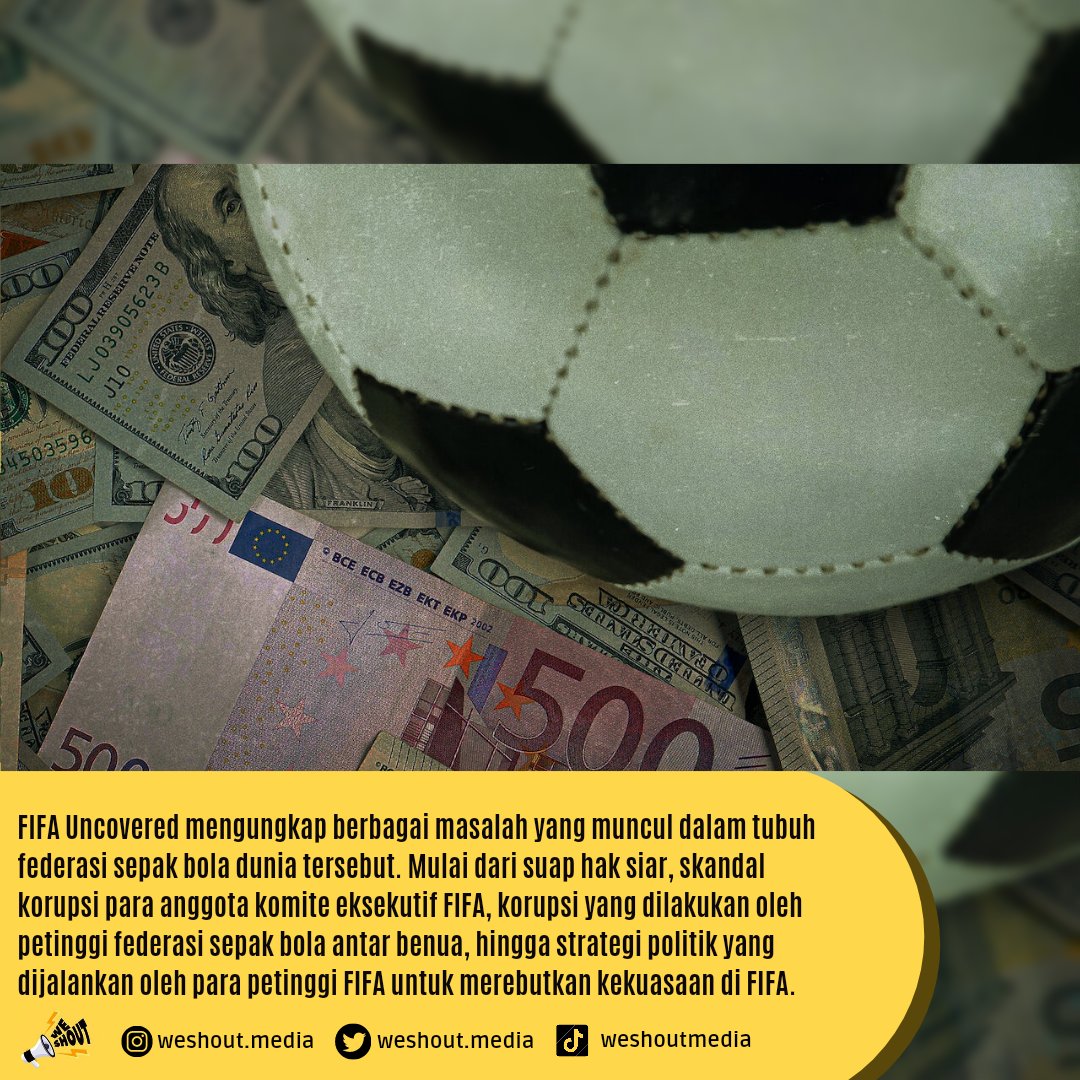 weshoutmedia's tweet photo. Hello Shouters, ada yang sudah menonton film Fifa Uncovered? Bagi yang belum, berikut beberapa hal yang perlu kamu ketahui dalam film Fifa Uncovered.
#Shoutertainment
#FIFAUncovered
#FIFAWorldCup
#FIFA https://t.co/tBlGHgKZnb