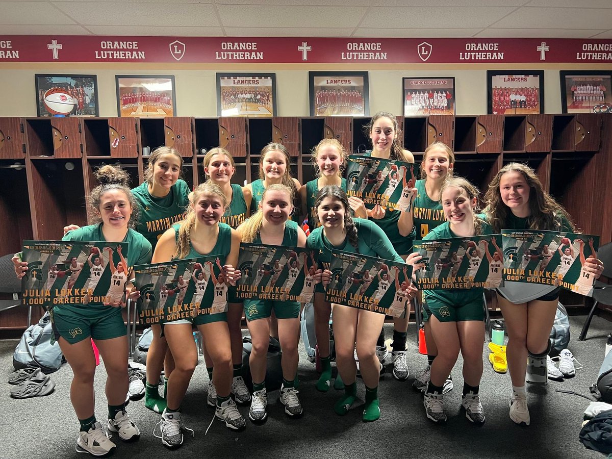 ML_Girls_Bball's tweet photo. The Lady Spartans get a big win over a tough Orange Lutheran squad 51-43 to make it a 2-0 road trip in California. Special congrats to senior Julia Lokker on scoring her 1,000th career point and a game high 23 on the night. #Ms1000 @ML_Spartans @MetroClassic1 @NorbertDurst https://t.co/BmixSzCNhJ