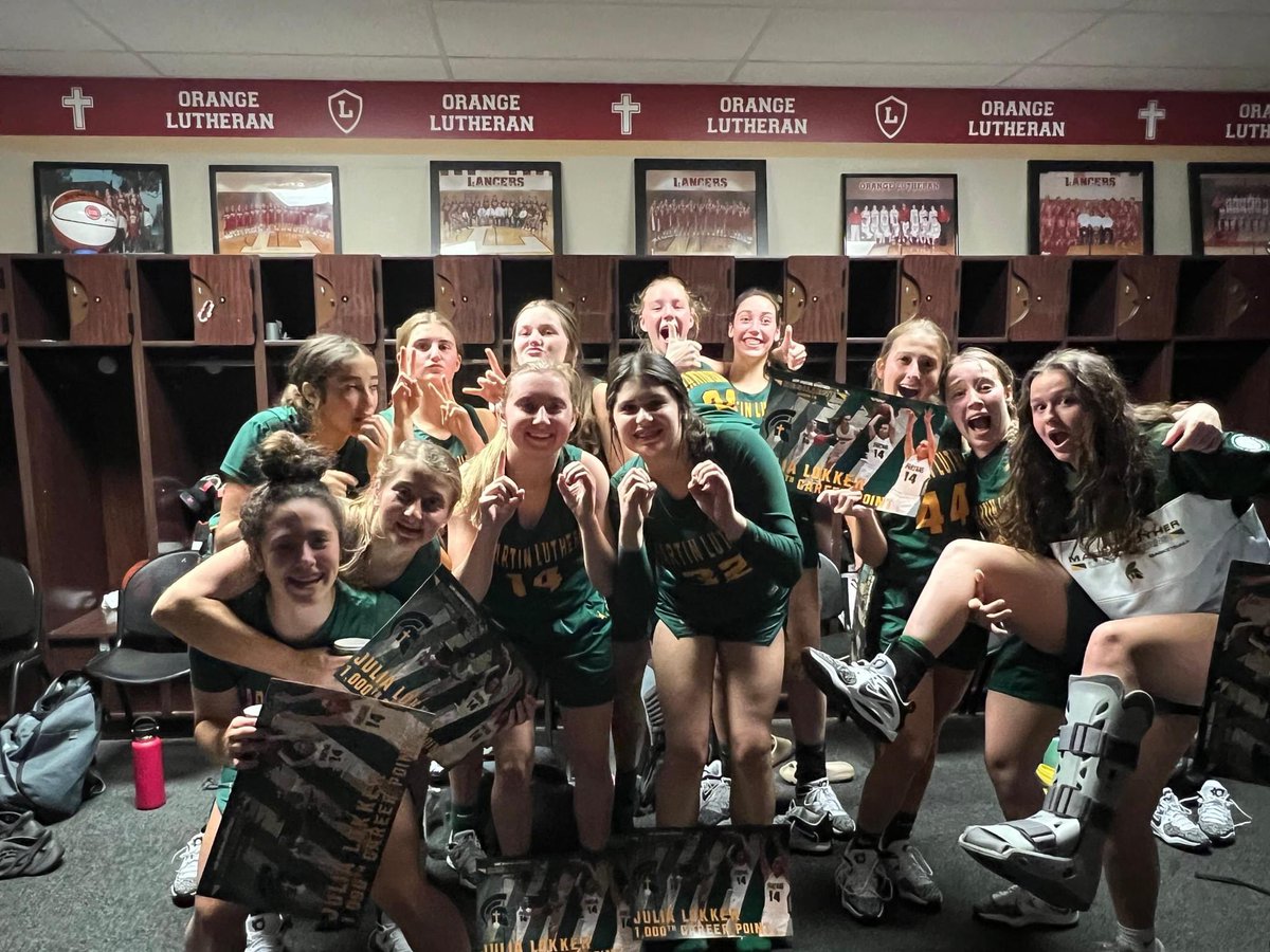 ML_Girls_Bball's tweet photo. The Lady Spartans get a big win over a tough Orange Lutheran squad 51-43 to make it a 2-0 road trip in California. Special congrats to senior Julia Lokker on scoring her 1,000th career point and a game high 23 on the night. #Ms1000 @ML_Spartans @MetroClassic1 @NorbertDurst https://t.co/BmixSzCNhJ