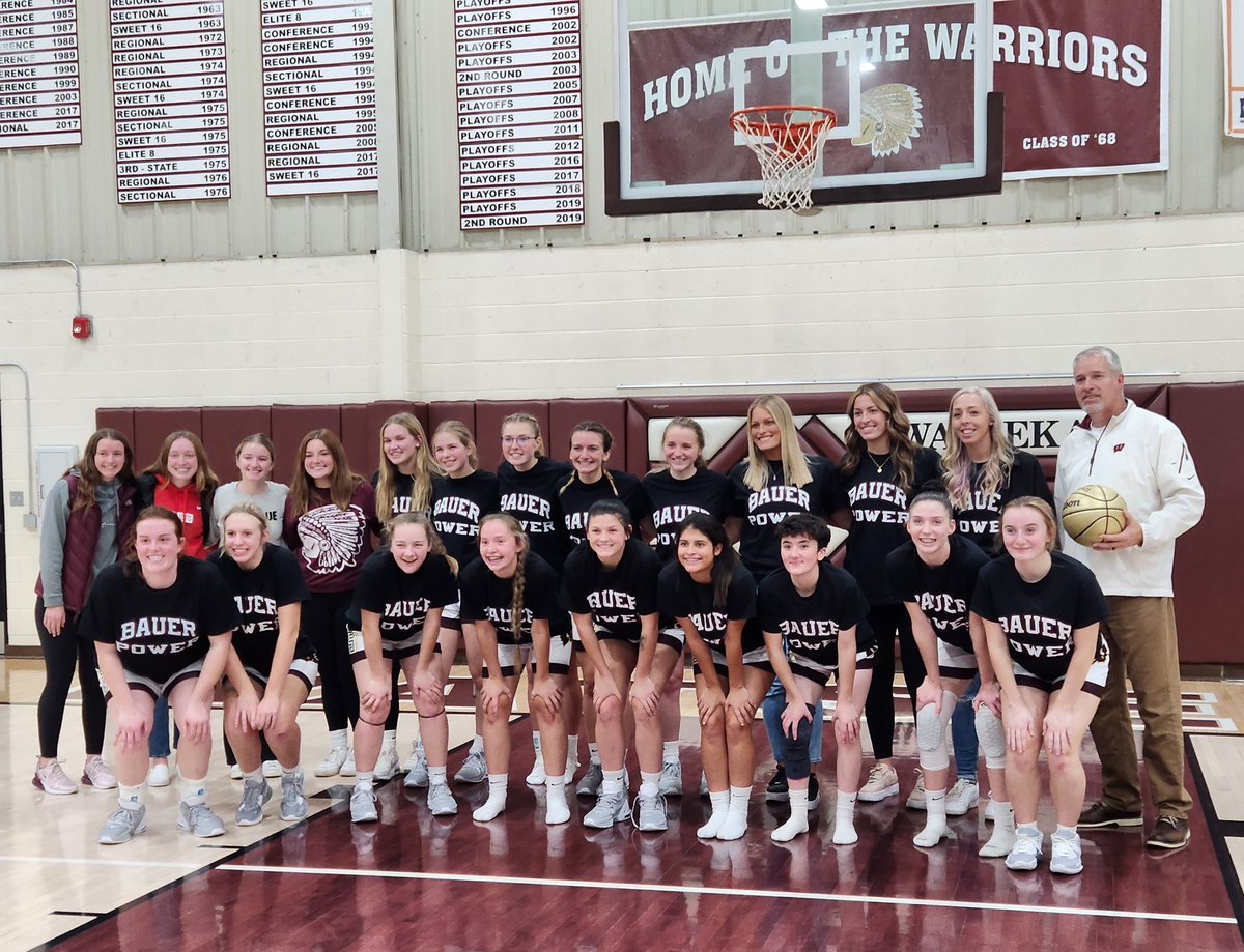 nwcgina's tweet photo. Belated celebration on @WarriorAthDir 500 wins. Congrats, Coach Bauer! https://t.co/7rTUXaiJrW