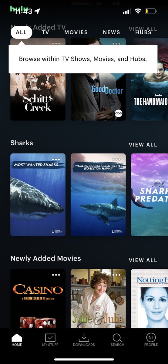 nc362's tweet image. Lol @hulu gets me #everyweekissharkweek
