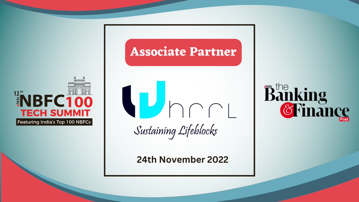 WHR_Loans's tweet photo. We are excited to be the โจAssociate Partnerโจ of the 12th NBFC 100 Tech Summit organized by Elets, highlighting the role of NBFCs.
Meet us and explore How our blockchain platform is helping shape the future financial sector.๐ฐ
#eletsNBFC #Blockchain #nbfc #eletsNBFC https://t.co/N6x1tvyolh