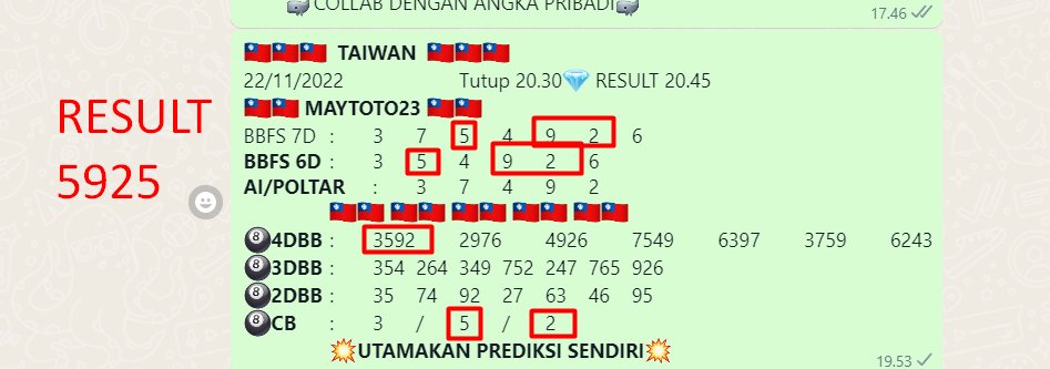 MetaTogel's tweet photo. SAHH HASIL JP TANGGAL 23 https://t.co/htxdsq29zz
