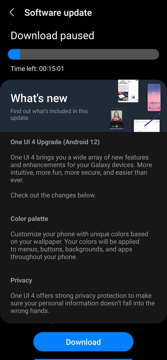 VeerreddyChinnu's tweet photo. I have already one ui 4.1 (after which my screen got affected and i had to change it which nearly costs me around 18k) updated on my device and now the update is for one ui 4.0.What's wrong with the Samsung these days i don't understand.@SamsungMobile @SamsungIndia #S20plus https://t.co/ICTpITpFBJ