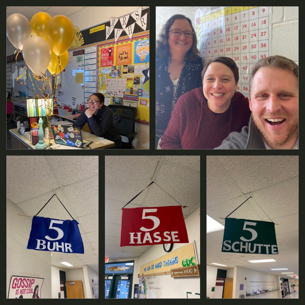 AnneHasse's tweet photo. It’s the end of a beautiful era of teamwork making the dream work for @SDMA_Wakanda 5th Grade. We bid a fond farewell to our friend and colleague, Mrs. Buhr today. May your new adventures always point you to your “true north.” https://t.co/UvtNoGcCPz
