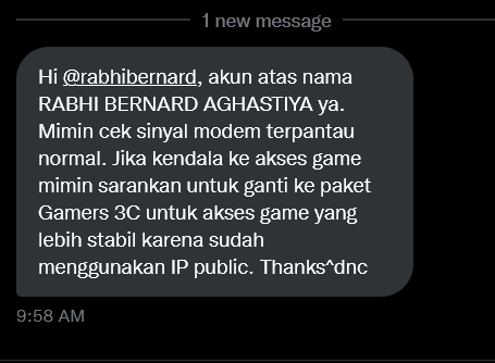rabhibernard's tweet photo. @BiznetHome @kemkominfo inilah kualitas perusahaan indonesia. gua uda make paket kedua paling gede. untuk kendala akses ke game dia suruh upgrade paket. notabene yang jalurnya tetep sama. lu kata gua ga sekolah ? APA HUBUNGAN IP PUBLIK SAMA JARINGAN LO YANG JELEK ? #biznet https://t.co/YsAtjnUdHw