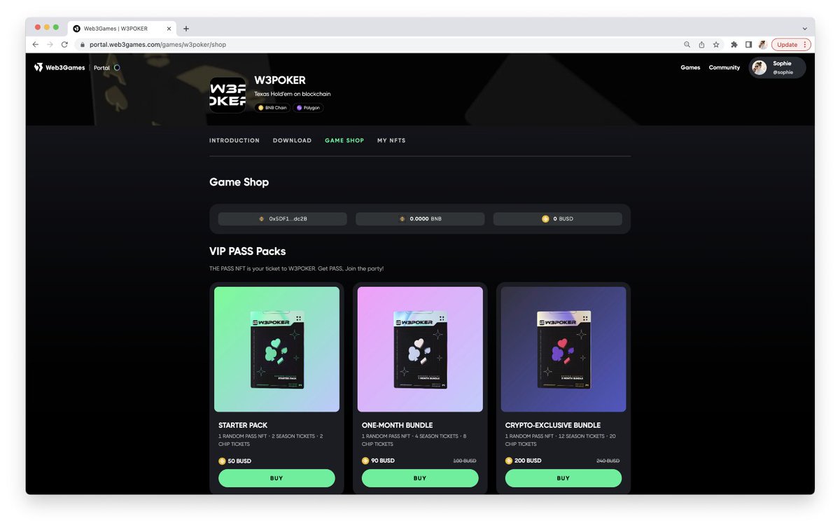 w3poker_com's tweet photo. How to Buy Genesis VIP PASS Packs❓

1⃣ For crypto-native players 😎
Go to Web3Games W3POKER Portal:
(BUSD @BNBCHAIN / USDC @Polygon)
https://t.co/f5K2x9OUMf

2⃣ For web2 players 😲
(Credit Card Payment / Apply Pay / Google Pay)
Go to #W3POKER In-App Shop https://t.co/EdLpEf9Pcc
