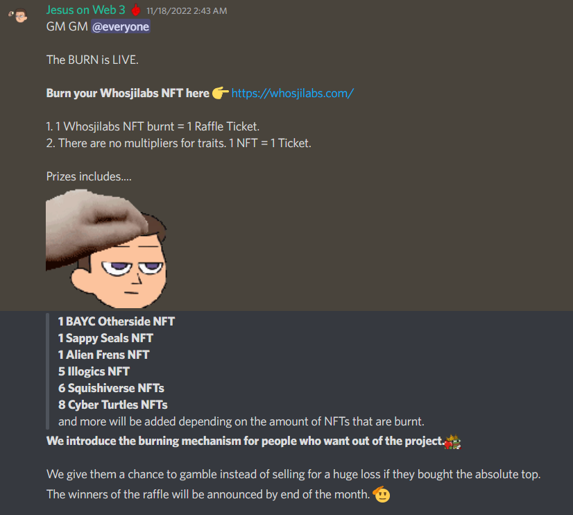 Popcorn_0256's tweet photo. GM For those ppl not in @WhosjiLabs Discord 🍿 https://t.co/nOSYvbxeoV