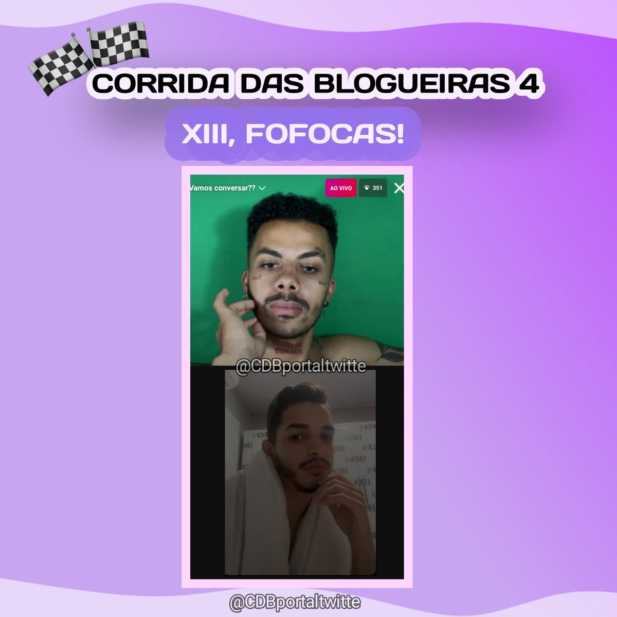 CDBportaltwitte's tweet photo. 🚨 FOFOCA: Em live no Instagram Elay (@ElayOliv) e Erick (@erickneeto), Elay soltou em risos "só sei que a gente vai ser muito criticadas" e Erick confirma. Xii, o que será que vem aí nos próximos episódios, será apenas zueira?! 😱🔥

#CorridaDasBlogueiras #CorridaDasBlogueiras4 https://t.co/S2SdR9NFYP