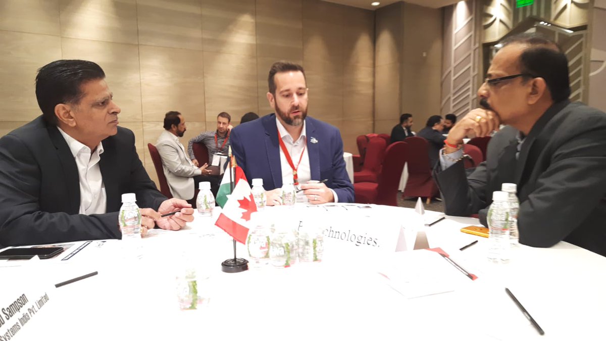 Quebec_India's tweet photo. Day 2 of the India programme of the Québec companies that are part of Canadian #Urbaninfrastructure &amp; #Wastewater trade delegation culminated with #b2b sessions with Indian business community in #ahmedabad yesterday. (1/2)

#cleanenergy #fedprovpartnership #BilateralTrade https://t.co/CLrbqtZgaK