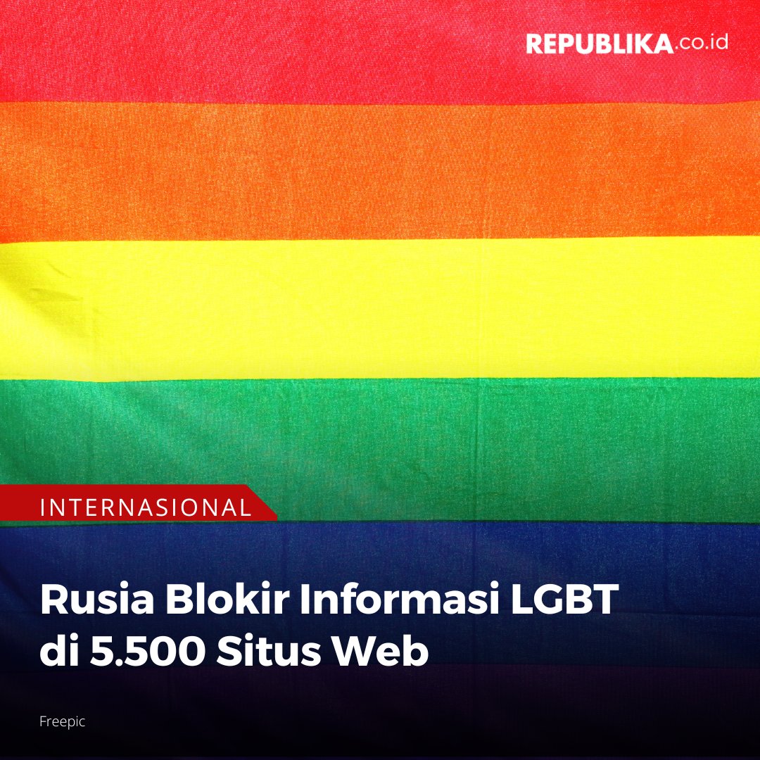 Layanan Federal untuk Pengawasan Komunikasi, Teknologi Informasi, dan Media Massa Rusia telah memblokir atau menghapus informasi yang mempropagandakan LGBT pada remaja di 5.500 situs web di negara tersebut. Pemblokiran dilakukan atas perintah pengadilan. 

#Republika #lgbt #rusia