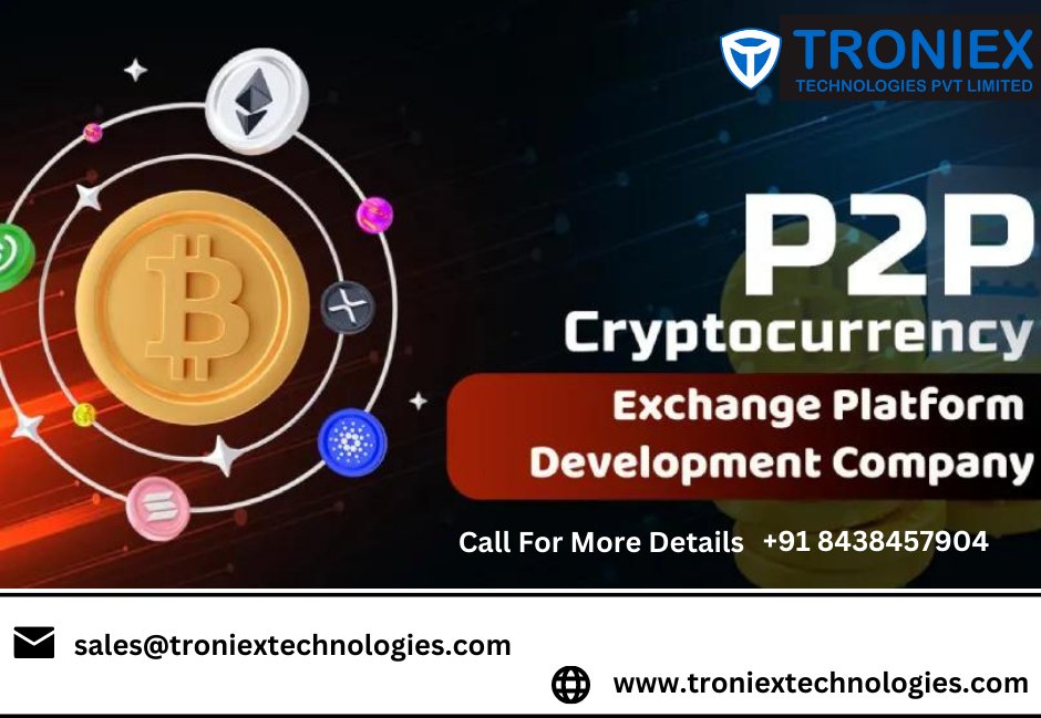 Troniextech's tweet image. #p2pcryptoexchange #p2pexchangedevelopment #p2pexchangedevelopmentservice