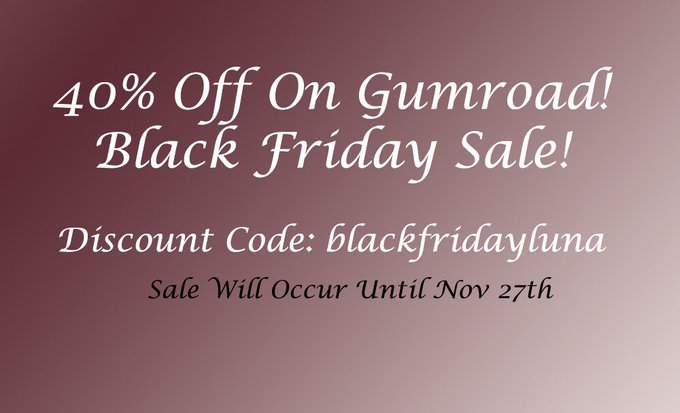 https://t.co/X2DVpCKQ5R  BLACK FRIDAY SALE!!!! - 40% OFF ALL AUDIOS! Discount Code: blackfridayluna  LET'S<a href="/tag/thiccsgiving"class="tags"><span>#thiccsgiving</span></a>