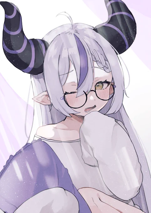 おはW昼起きラプ様 #laplus_artdesu 
