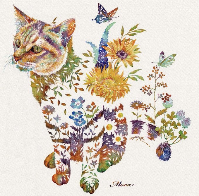 「猫 植物」のTwitter画像/イラスト(人気順)