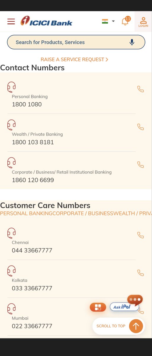 tfIsmail's tweet photo. @ICICIBank, I'm unable to reach your "Personal Banking" number. Do I need a different kind of SIM card? https://t.co/Gjk3hUToPt