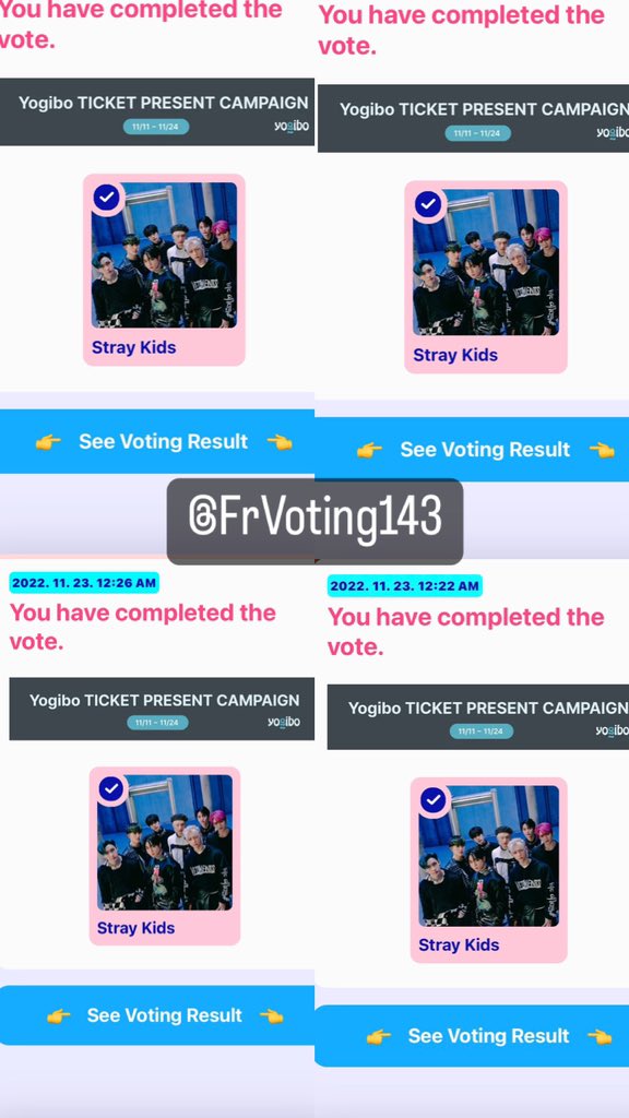 FrVoting143's tweet photo. Congrats stays ! #straykids https://t.co/r5th5aZJW1