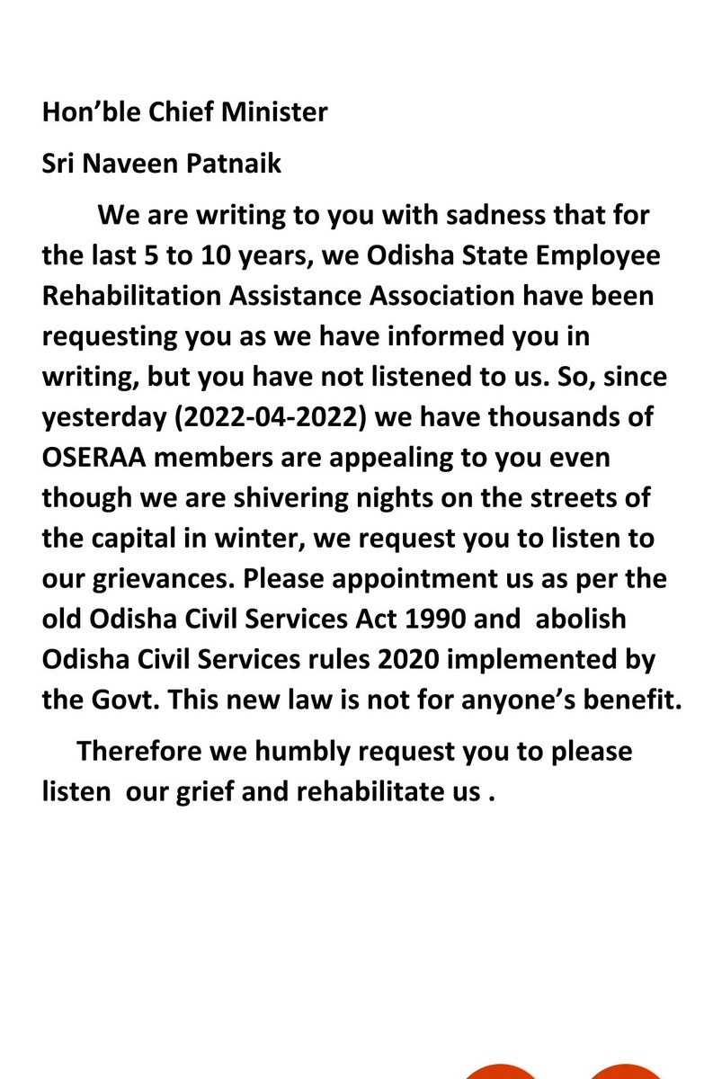 MahapatrPrabhat's tweet photo. Hon'ble @CMO_Odisha @Naveen_Odisha @Vkpandianfancl1 @SoumyaSambad @GovernorOdisha @pranabpdas @  @AprajitaSarangi  @sasmitpatra @IPR_Odisha @homeodisha @kanak_news @odishabhaskar @ANI 
Please appointment us under Rehabilitation Assistance Scheme.
#justuceforRAapplication 
#odisha https://t.co/lHMfVX4e2m
