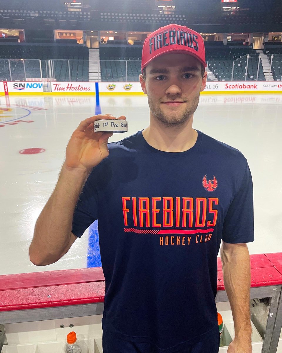 Congrats to Shane Wright on scoring his first professional goal! 

#CVFirebirds #IgniteTheSeason