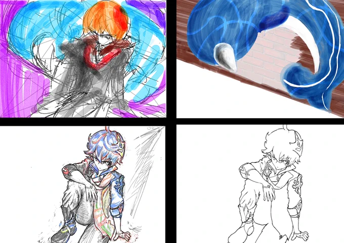 コンテスト用の過程画像🖋(ت) 