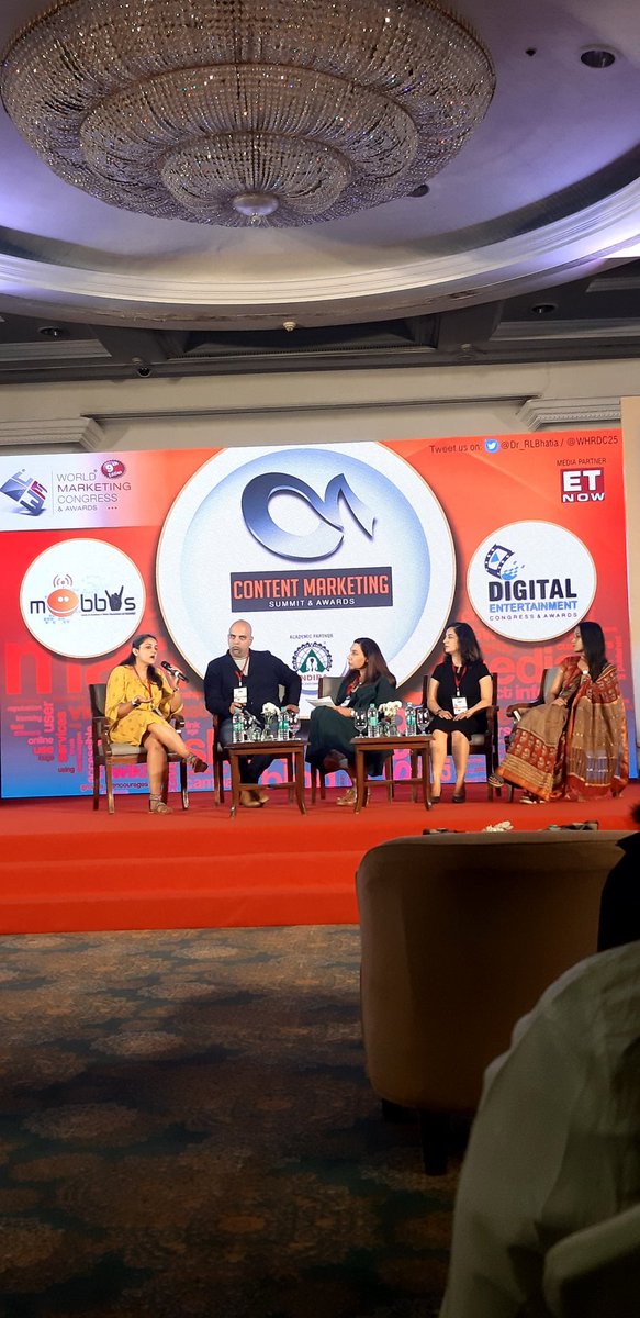 DhwaniBhatt's tweet photo. "If content is king, context is the queen" - Disha Parekh, content head, @gupshup 
An engaging panel at Content Marketing Summit and Awards @Dr_RLBhatia @WHRDC25 https://t.co/yZxCeiJ3SK