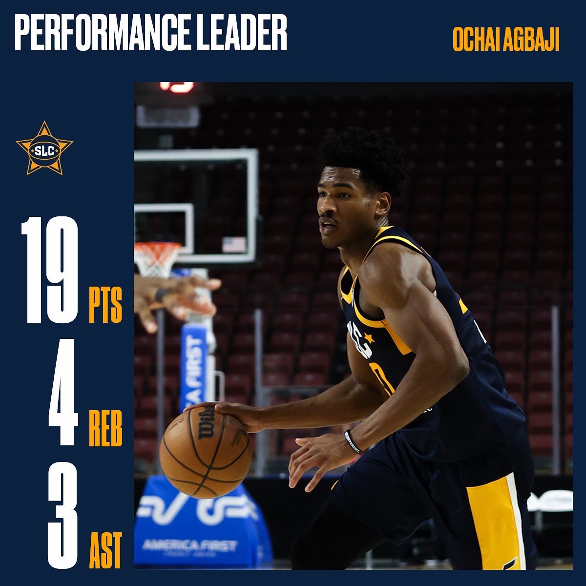 slcstars's tweet photo. The @utahjazz rookie put on a show tonight! https://t.co/nXsEUnEXMR
