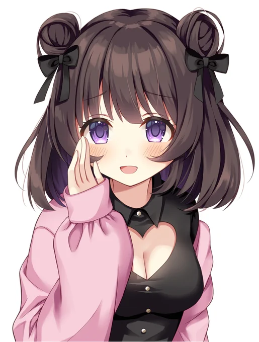 甘苺みぷ様()のサムネ・配信画面イラストを描かせていただきました! 