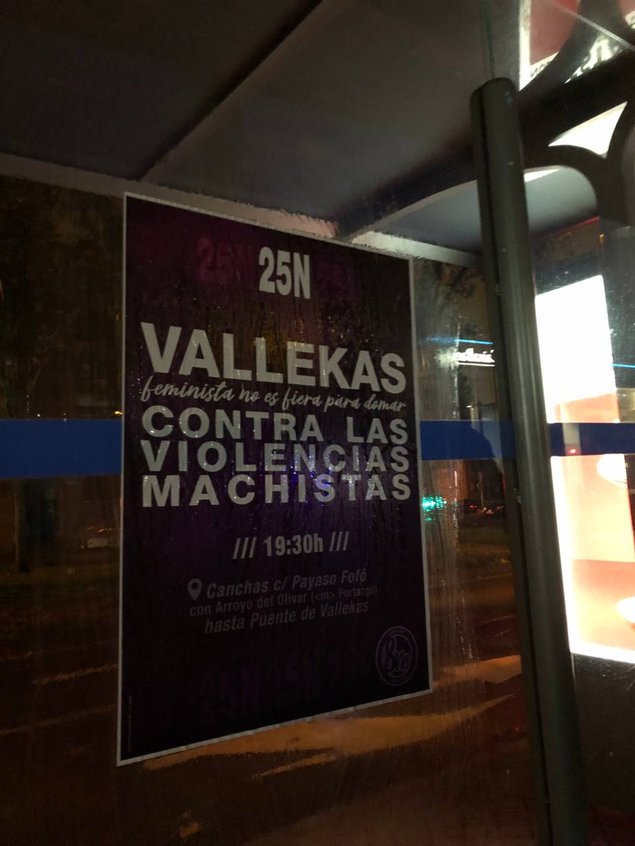 RebeldiaVK's tweet photo. ¡EL VIERNES 25N TODAS A LAS CALLES!

Vallekas contra las violencias machistas.

📍Canchas Payaso Fofó

🕒19:30h https://t.co/hQCdgqwYmB