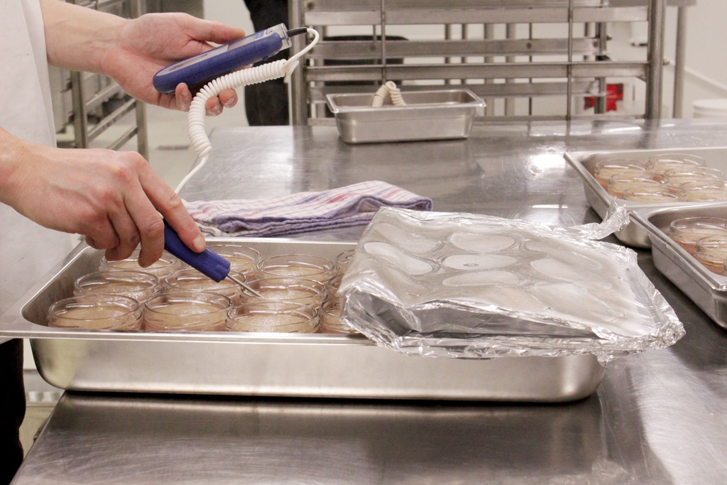 We take food safety seriously here at City Larder and our team of chefs are all highly trained in food safety principles. Spot-on temperature control is not only for food safety but also to maintain the delicate egg/protein emulsification that makes our pâté so special.