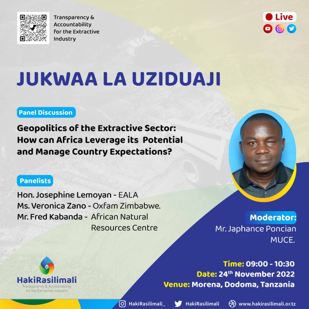 #JukwaaLaUziduaji2022 1st Panel Discussion. 

This panel intends to dialogue on the existing challenges of regional frameworks, potentiality of partner states and control mechanisms for an intergrated single market economy in the extractive sector.

youtu.be/pM9QzeprI2M