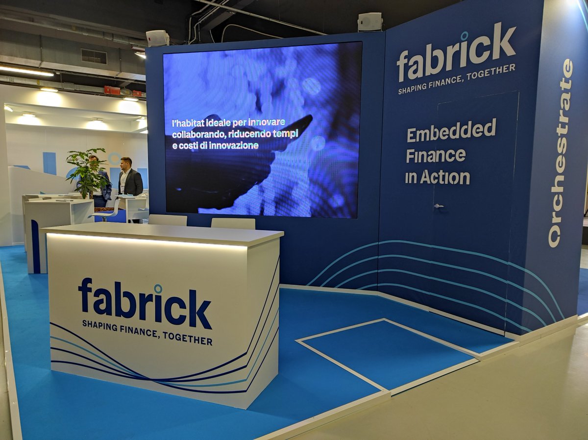 Fabrick (@fabrickplatform) on Twitter photo La 7° edizione del #salonepagamenti è iniziata. Vi aspettiamo allo stand Fabrick A01 con un palinsesto di storie di innovazione che racconteremo insieme al <a href="/FintechDistrict/">Fintech District</a>!
Qui tutti i nostri interventi nelle 3 giornate: fabrick.com/it/sdp2022
<a href="/Payvolution/">Il Salone dei Pagamenti</a> #weareopen22 La 7° edizione del #salonepagamenti è iniziata. Vi aspettiamo allo stand Fabrick A01 con un palinsesto di storie di innovazione che racconteremo insieme al <a href="/FintechDistrict/">Fintech District</a>!
Qui tutti i nostri interventi nelle 3 giornate: fabrick.com/it/sdp2022
<a href="/Payvolution/">Il Salone dei Pagamenti</a> #weareopen22
