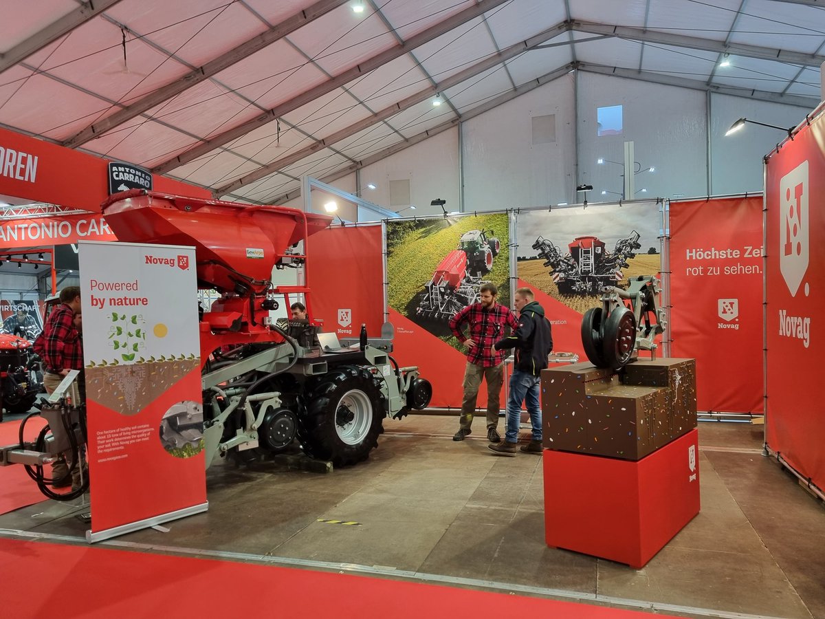 NovagTForce's tweet photo. It's #Agraria Time from Wednesday to Saturday. Let's meet our Nature Powered Team at our #Novag stand Hall 18 Booth 115!
#Direktsaat #Notill #TimeToSeeRed https://t.co/htIaD3OxHu