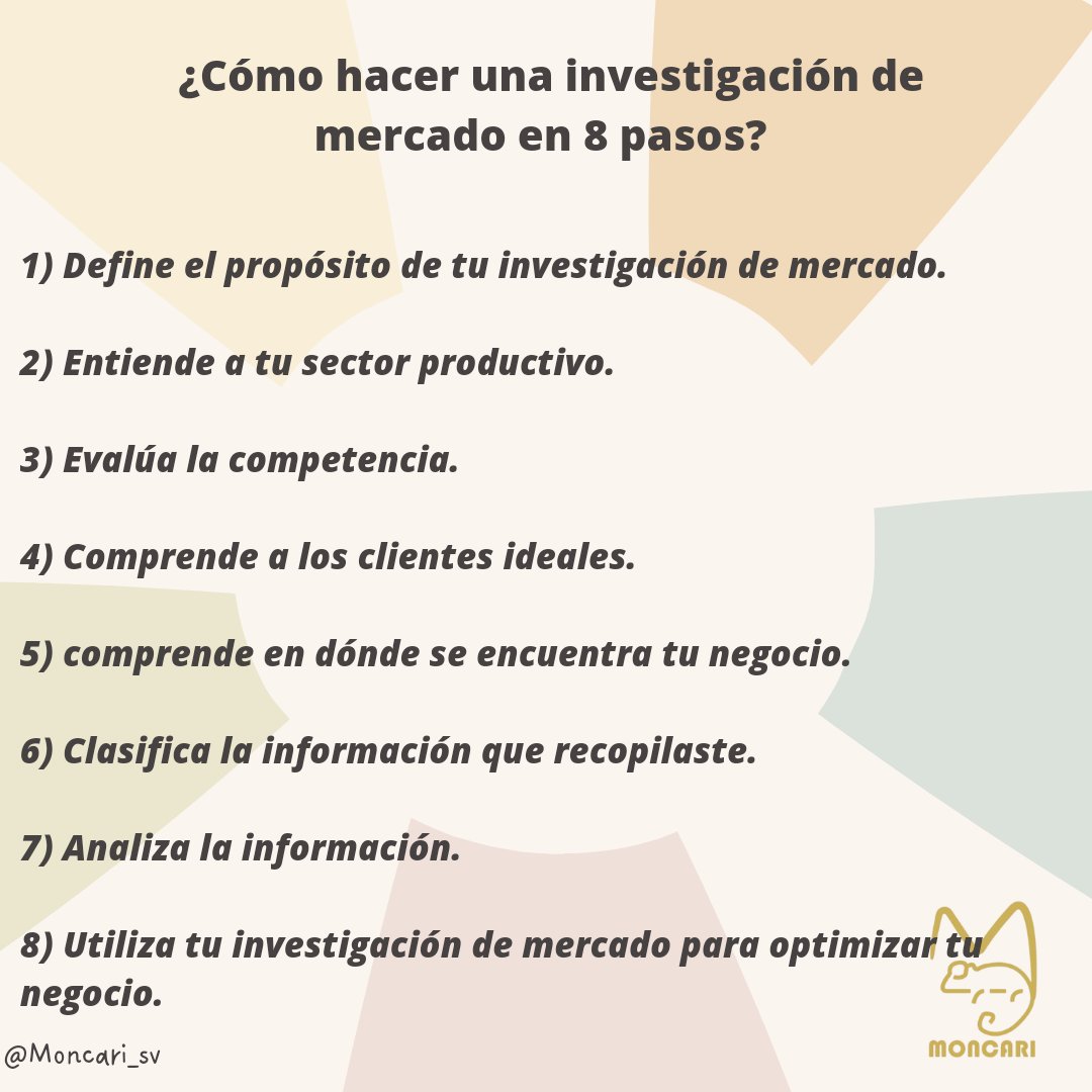 Moncari_sv's tweet photo. ¿Como hacer una investigación de mercado?

⬇️
Te explicamos ¿Como realizarlo en 8 pasos?

✅ #moncari #asesesoresyconsultoresdemarketing #informaciónretomadadepaginadefacebook #mercadeo https://t.co/xqLGbw7pgt