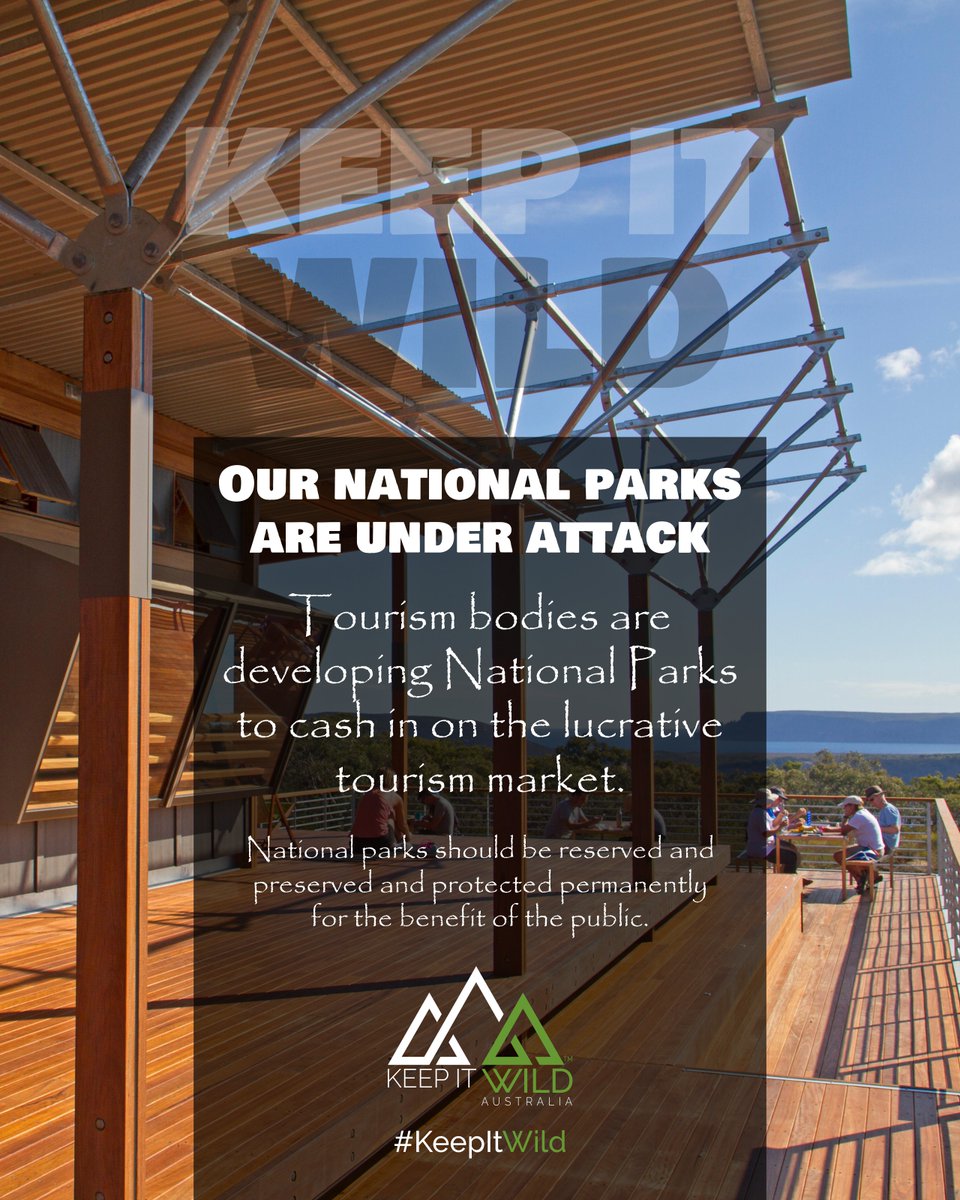 But who serves to benefit? Not the average Australian. It's all being done to serve the lucrative tourism market and make our wild places more 'appealing' and 'comfortable' to the cashed-up tourist, seeking a 'unique experience'. #keepitwild #keepitwildaustralia #protectourparks