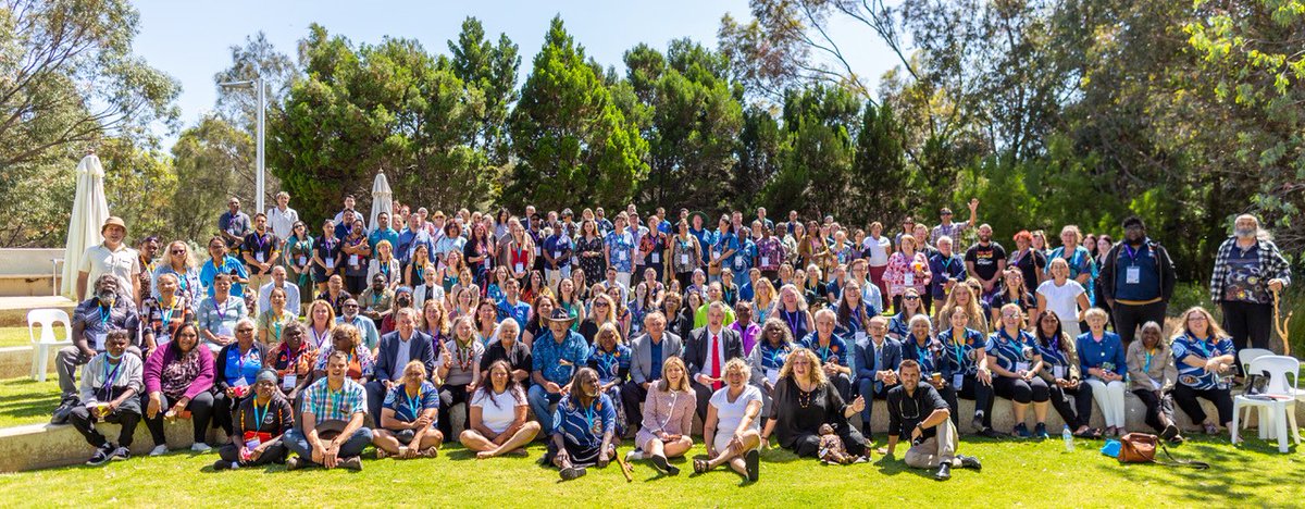 educationlisa's tweet photo. A wonderful introduction to the Two-way Science Conference with an immersive Noongar sweeping dance. The conference is a celebration of the outstanding work of schools and communities across WA who are connecting the classroom to Aboriginal knowledge and ways of doing and being. https://t.co/POwqiIxGqN