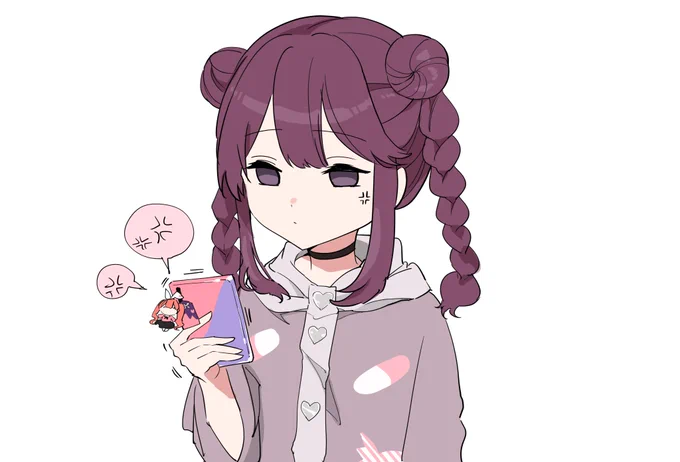 紫杏ちゃんお誕生日おめでとう!!イラストは過去絵です#犬吠埼紫杏生誕祭2022 #電音部美術部 