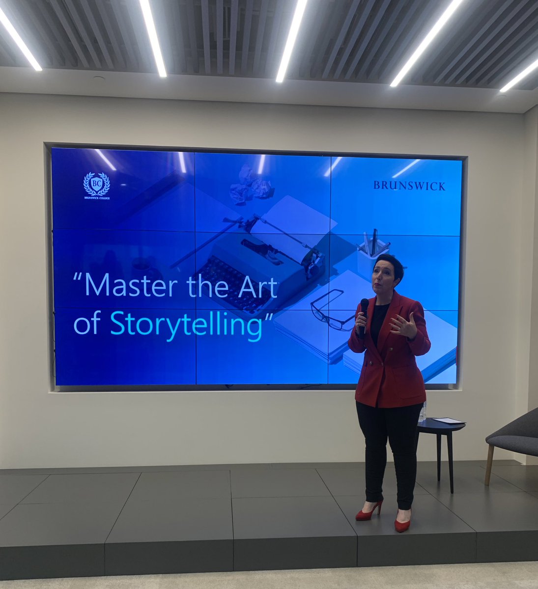 Excited for this <a href="/BrunswickGroup/">Brunswick Group</a> event on storytelling - looking forward to applying lessons learned to some upcoming projects <a href="/GLIDE_AE/">Global Institute for Disease Elimination</a>