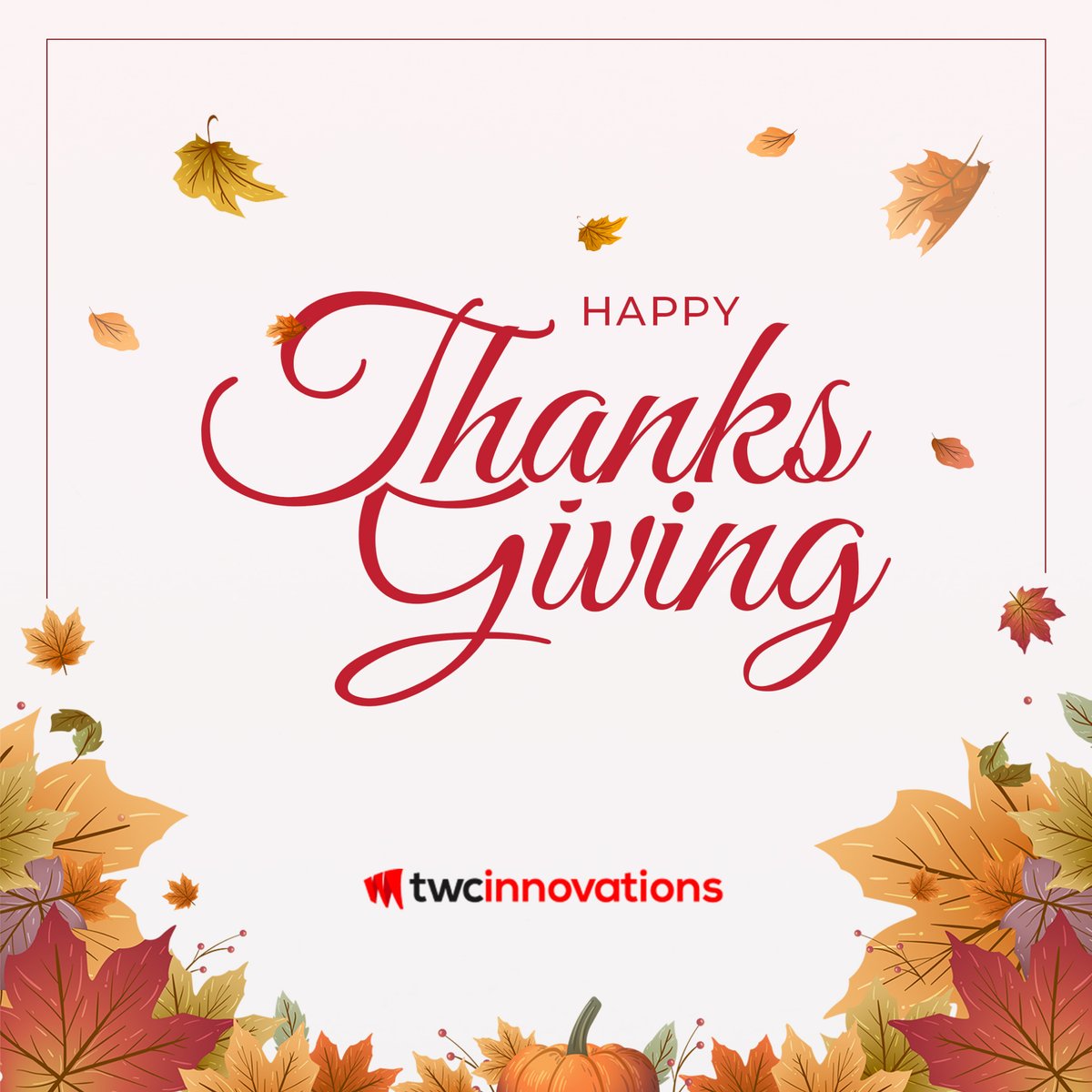 This Thanksgiving Day and always, we are thankful for our employees, customers and friends. You are a part of our family, and we appreciate you!
・・・
 #TWCInnovation #givingthanks #Thanksgiving2022