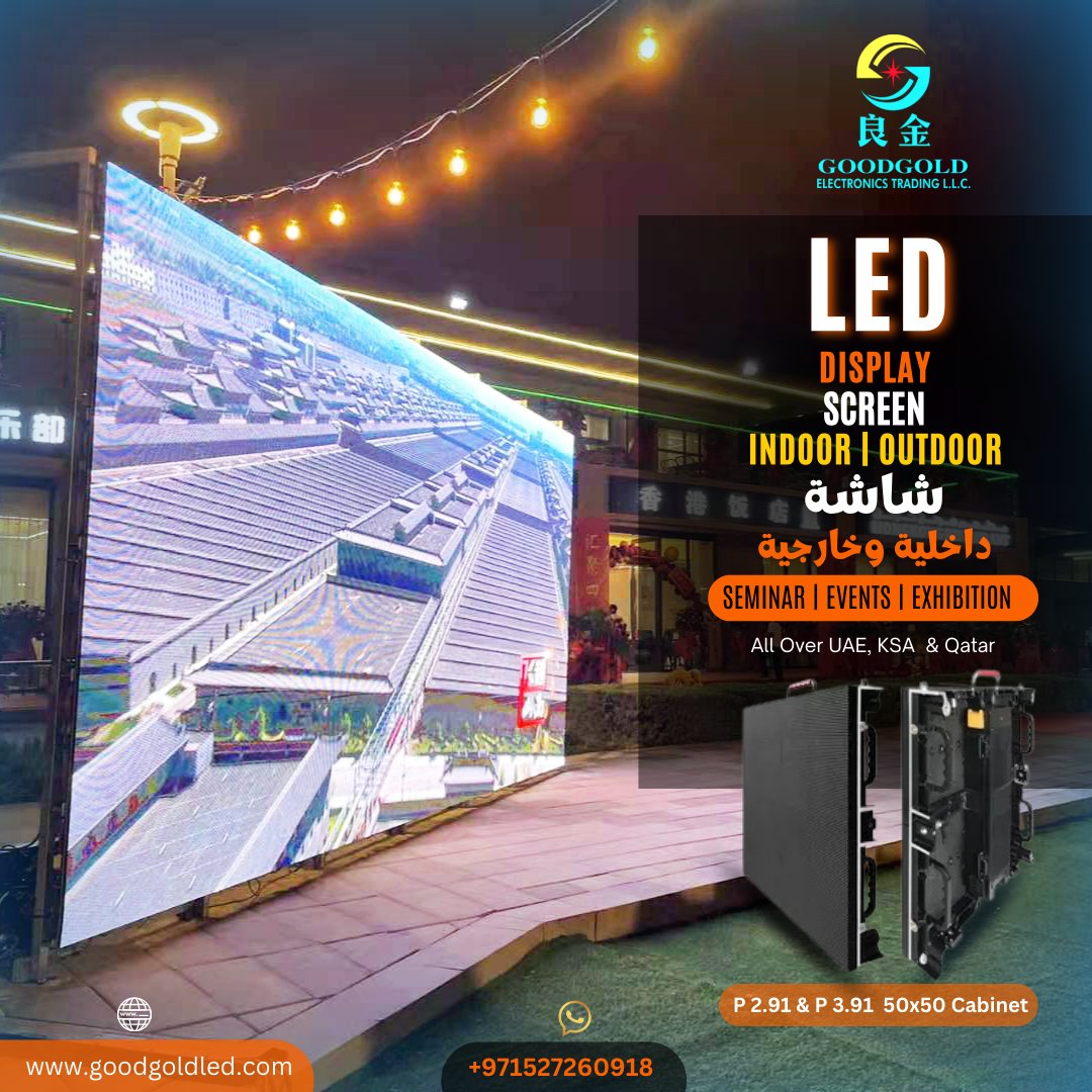 GoodGoldLed's tweet image. Looking for 𝐋𝐄𝐃 𝐒𝐜𝐫𝐞𝐞𝐧 (Digital Display) for your Business?
We are manufacturing:
𝐋𝐄𝐃 𝐒𝐜𝐫𝐞𝐞𝐧 𝐈𝐧𝐝𝐨𝐨𝐫/𝐎𝐮𝐭𝐝𝐨𝐨𝐫
For more: 
🌐 goodgoldled.com

#ledwalldisplay #ledwall #ledscreen #ledscreens #ledscreenpro #ledscreenoutdoor #ledscreendisplay