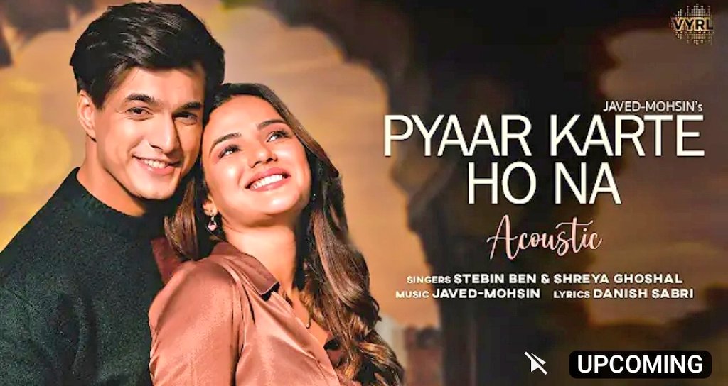 shammakaira's tweet photo. #MoMinions &amp; #Jasminians are you guys excited to "RELIVE THE MAGIC OF A YEAR OLD LOVE STORY"?😍❤️🫶
.
.
.
.
.

#MohsinKhan #JasminBhasin #PyaarKarteHonaAcoustic #PyaarKarteHona #ShreyaGhoshal https://t.co/ZgAXvAL71M