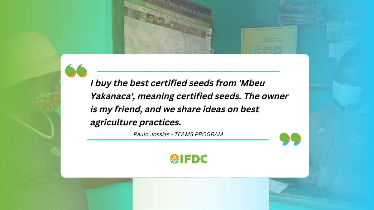Paul Jossias plays a fundamental role in improving the yields of vegetable #farmers in Buzi, #Mozambique. He supplies #vegetable seedlings to more than 500 #farmers per month. 

Read his success story here: ifdc.org/2022/02/17/buz… 
#sustainablefarming

<a href="/IFDCGlobal/">IFDC</a> <a href="/SwedeninMZ/">Sweden in Mozambique</a>