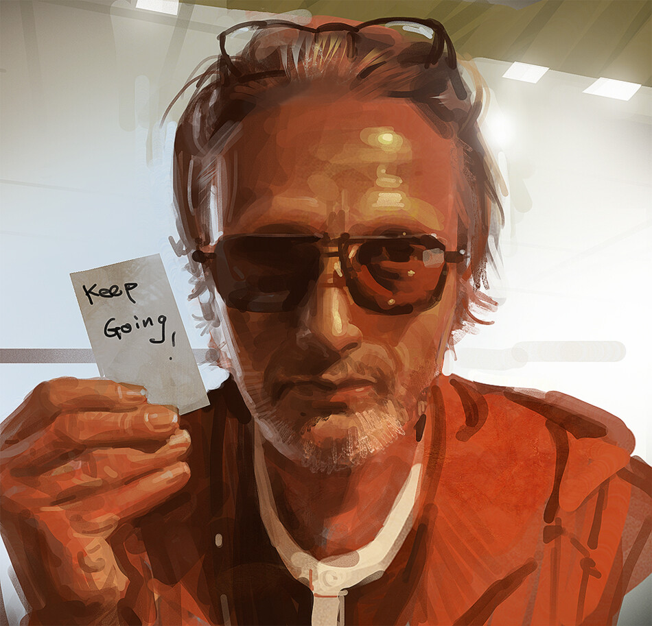 「Mads Mikkelsen.  」|Lixin Yinのイラスト