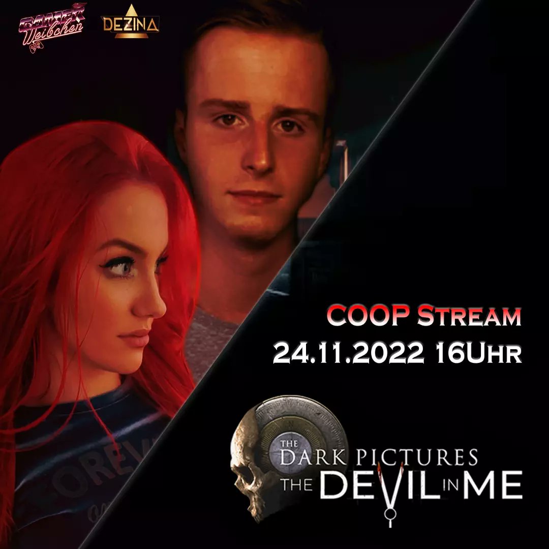Gamerweibchen🍫 (@gamerweibchen) on Twitter photo Am 24.11.-16Uhr werde Ich das Staffel Finale von @the_dark_pictures TheDevilinMe mutig im Coop mit <a href="/DezinAAA/">DezinAAA</a> spielen und wir hoffen alle retten zu können 💜 Seid dabei 🍫 auf Twitch!
twitch.tv/gamerweibchen
🙏
<a href="/CLEOPHA/">KamiKathrin</a> <a href="/il_network_/">IL-Network</a>
#darkpicturesanthology <a href="/BandaiNamcoDE/">Bandai Namco DE</a> Am 24.11.-16Uhr werde Ich das Staffel Finale von @the_dark_pictures TheDevilinMe mutig im Coop mit <a href="/DezinAAA/">DezinAAA</a> spielen und wir hoffen alle retten zu können 💜 Seid dabei 🍫 auf Twitch!
twitch.tv/gamerweibchen
🙏
<a href="/CLEOPHA/">KamiKathrin</a> <a href="/il_network_/">IL-Network</a>
#darkpicturesanthology <a href="/BandaiNamcoDE/">Bandai Namco DE</a>