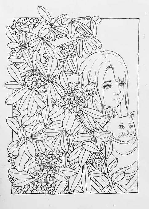 ペン入れた
#イラスト  #illustration 