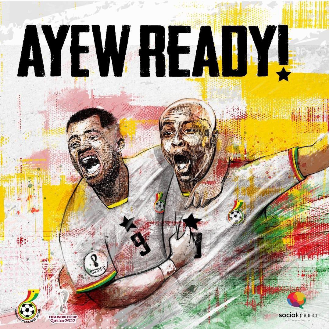 GhanaBlackstars's tweet photo. 𝗠𝗔𝗧𝗖𝗛𝗗𝗔𝗬 𝒎𝒊𝒏𝒖𝒔 𝟏 🥁

𝑨𝒓𝒆 𝒀𝒐𝒖 𝑹𝒆𝒂𝒅𝒚 ? 👀 

#BlackStars | #FIFAWorldCup | #TeamGhana | #Qatar2022 https://t.co/FMW68eytbH