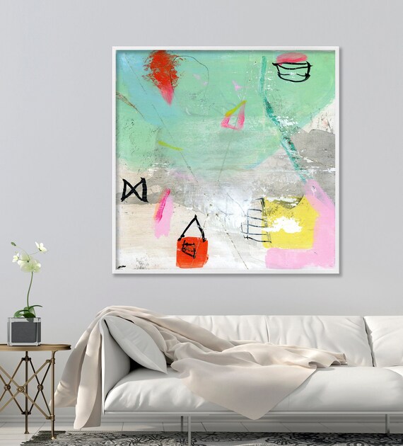 DUEALBERI's tweet image. colorful pale green chalk white pastel grey etsy.me/3EvnPcg #printoncanvas #whiteabstract #gifthomedecor #largewallart @etsymktgtool