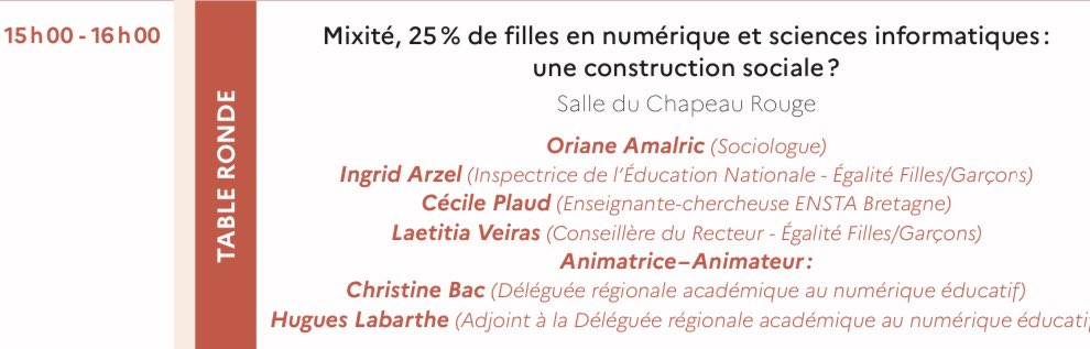 🎬1 Réussir avec le numérique - « Quand je serai grande, je serrai informaticienne » participez à cet échange au Séminaire #TNE 29 le 07/12/22👉ppe.orion.education.fr/bretagne/itw/a…