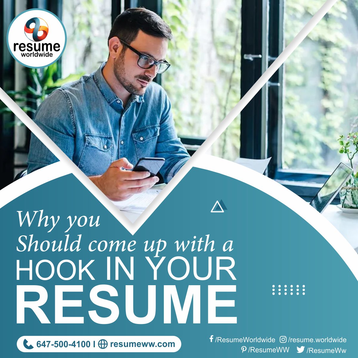 ResumeWw's tweet photo. The space at the top of the page is highly desirable. To attract someone to read your #resume beyond the first few lines, put something at the top that will catch their attention and that is why you should come up with a “HOOK”.
Let us assist you with your resume!! https://t.co/auK5F5xxgC