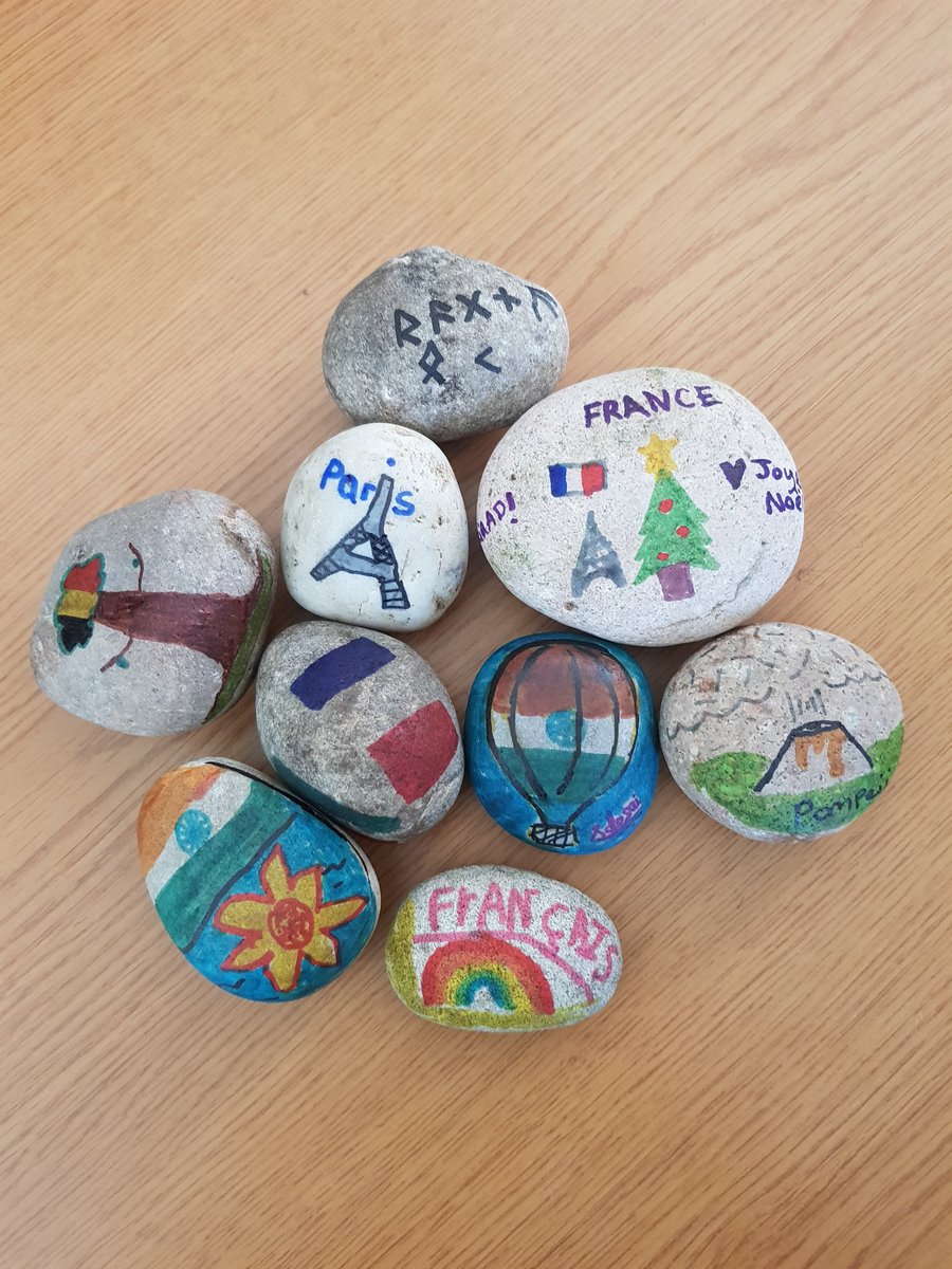 This week at MFL club we made MFL rocks to promote languages. <a href="/3RiversSurrey/">Three Rivers Academy</a>